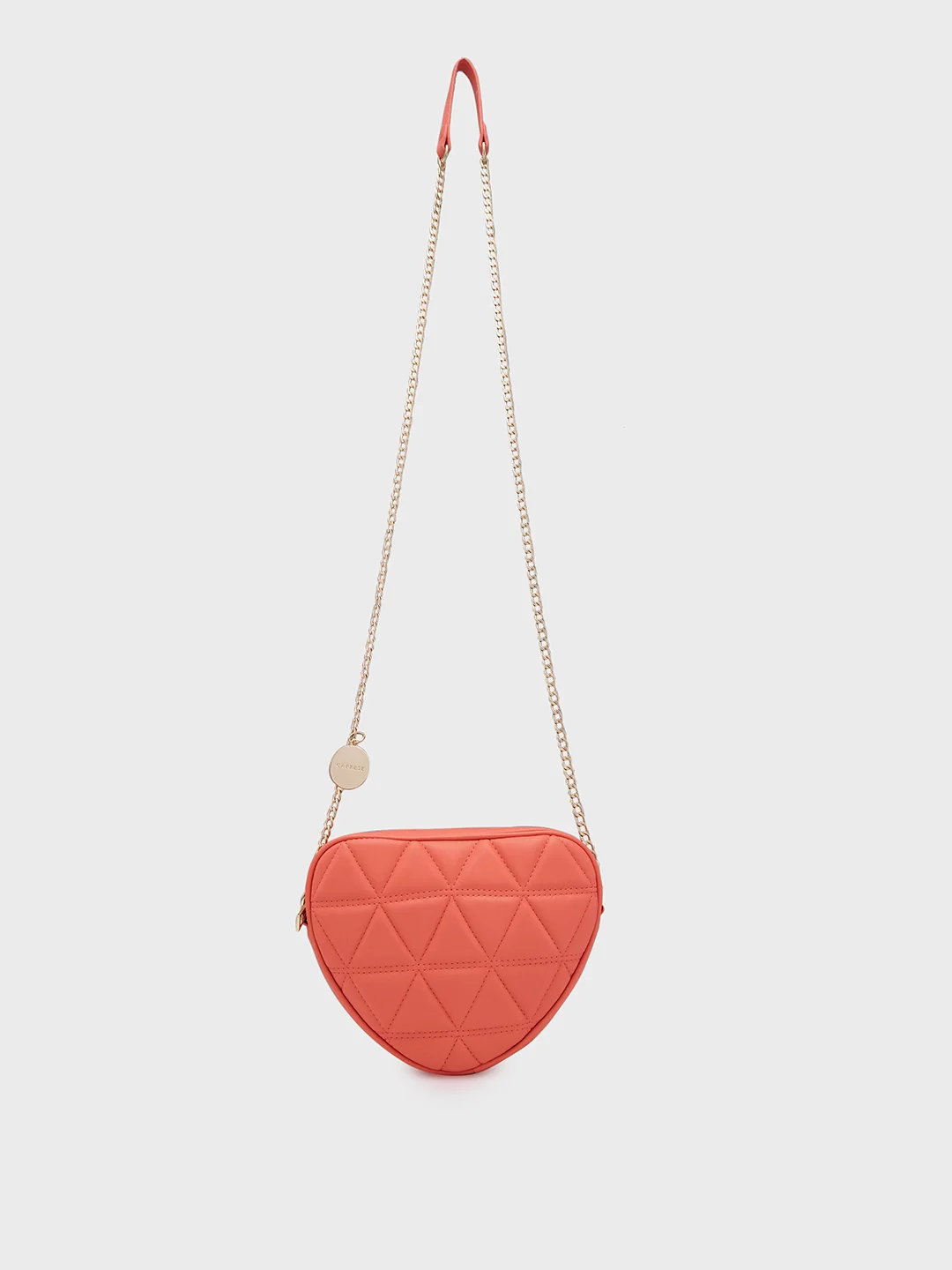 Caprese Hearty Small Coral Crossbody Bag - Image 13