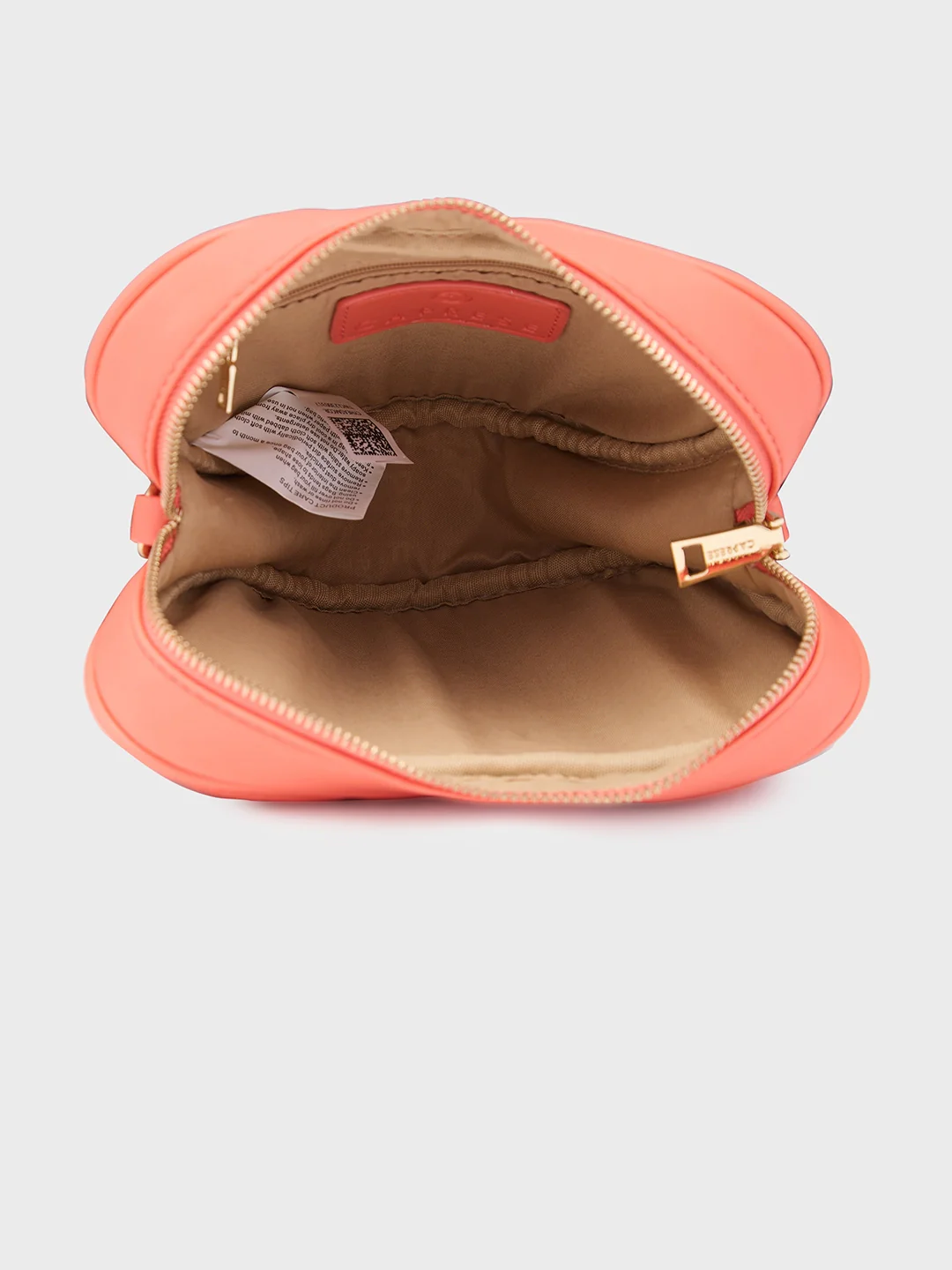 Caprese Hearty Small Coral Crossbody Bag - Image 8