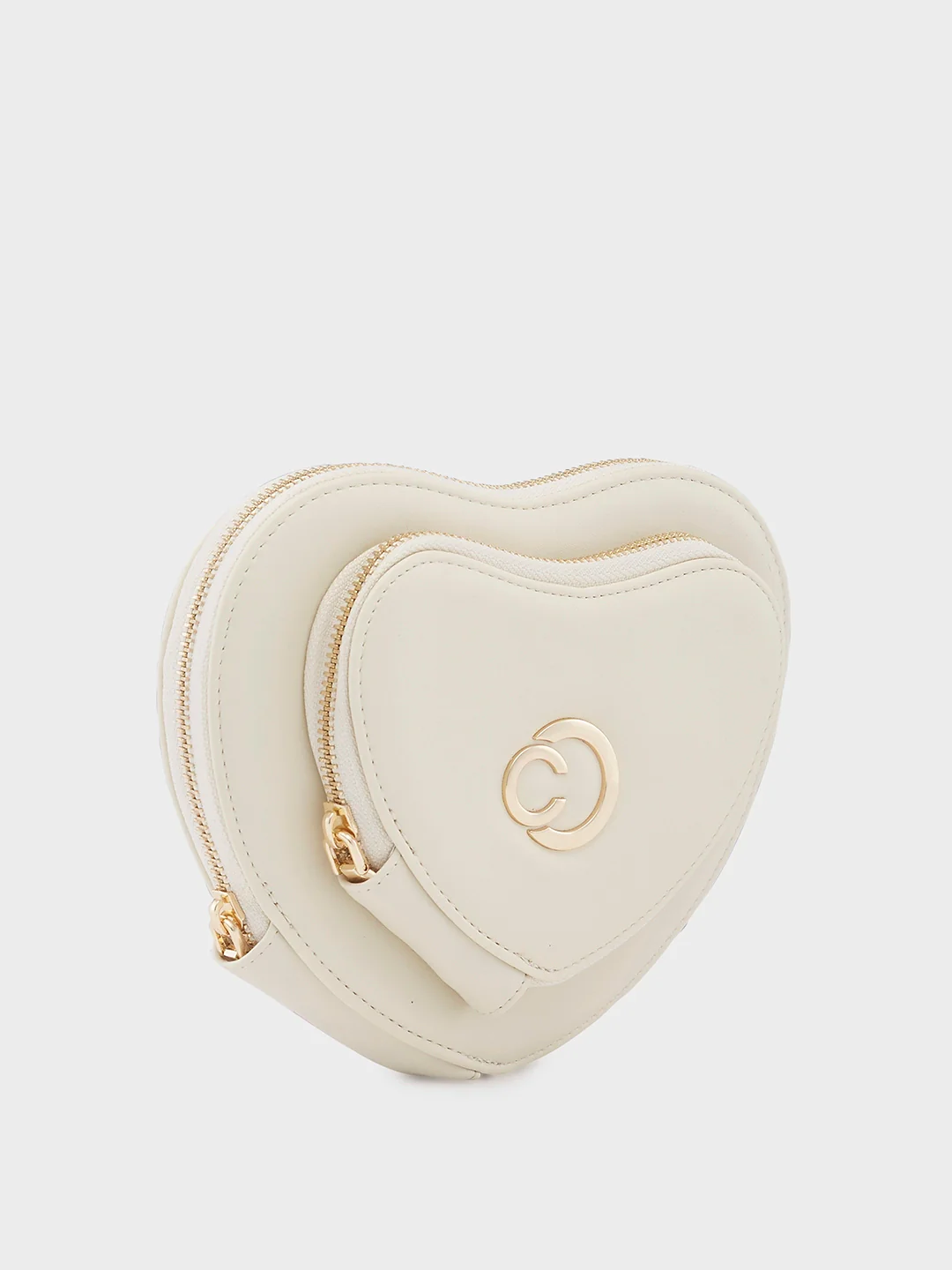 Caprese Hearty Small Cream Sling Bag - Image 5