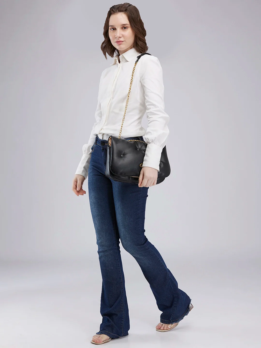 Caprese Heidi Large Black Sling Bag - Image 3
