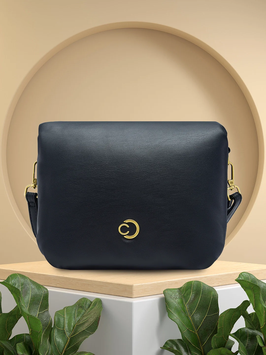 Caprese Heidi Medium Black Sling Bag - Image 14