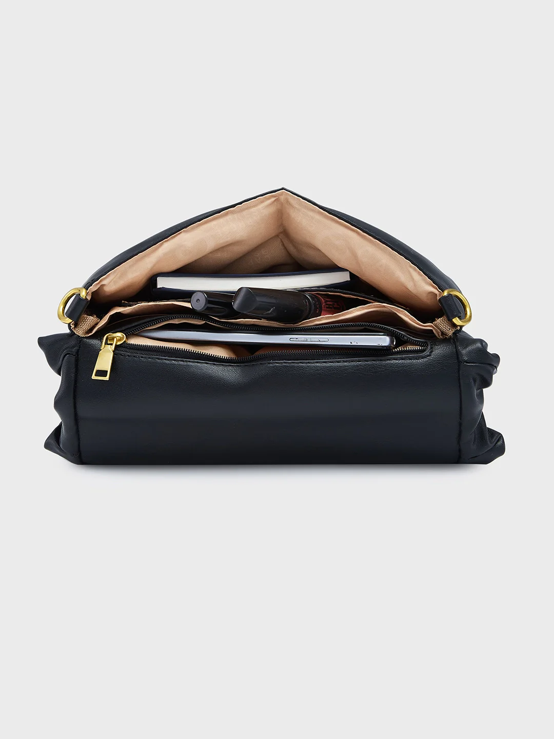 Caprese Heidi Medium Black Sling Bag - Image 8
