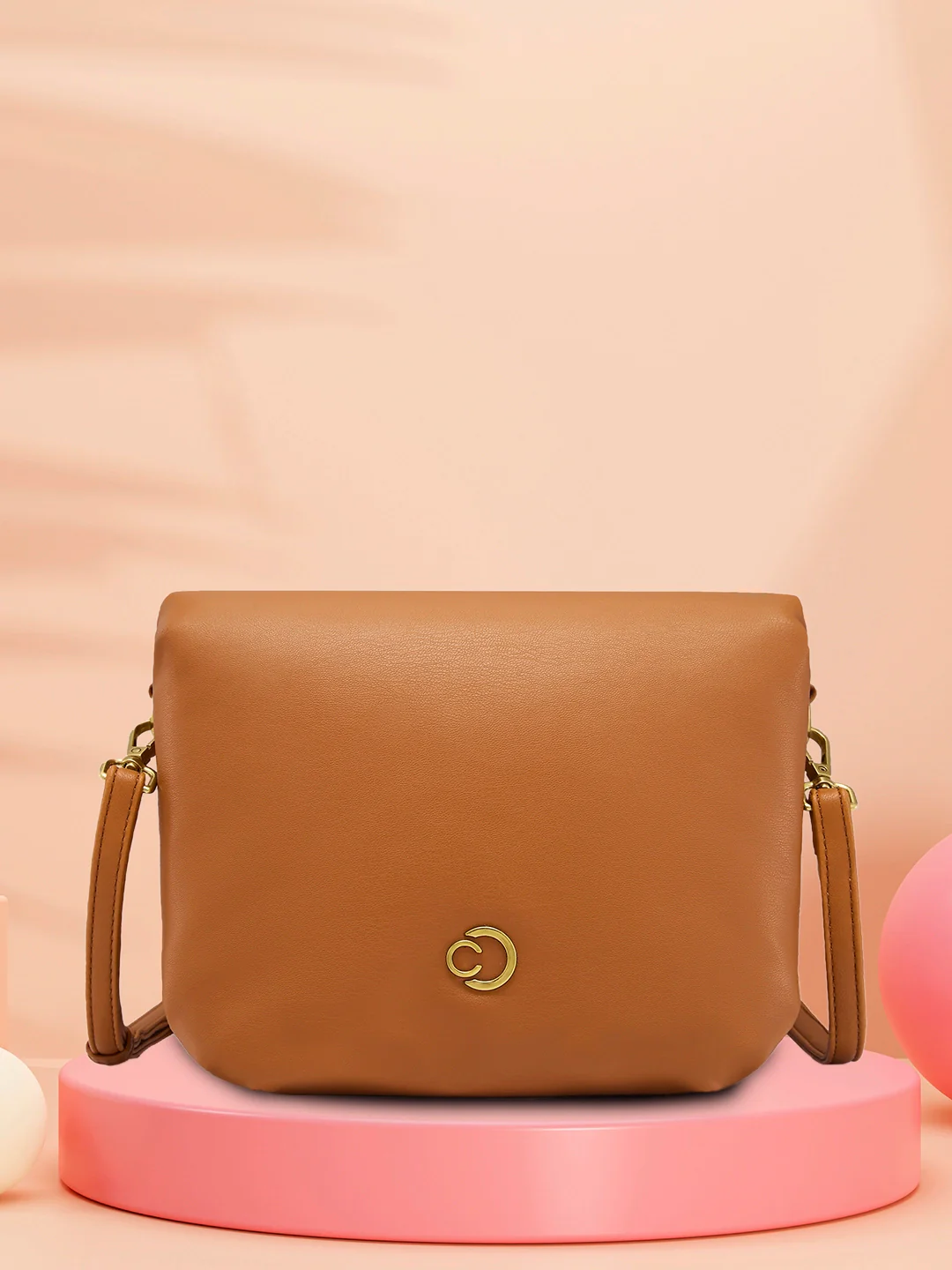 Caprese Heidi Medium Tan Sling Bag - Image 13