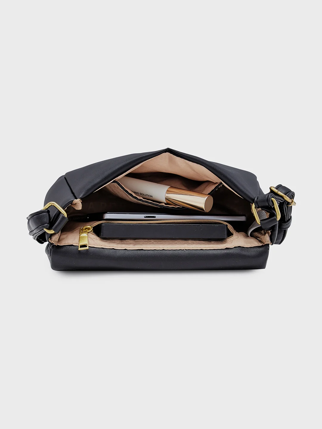 Caprese Heidi Small Black Sling Bag - Image 8