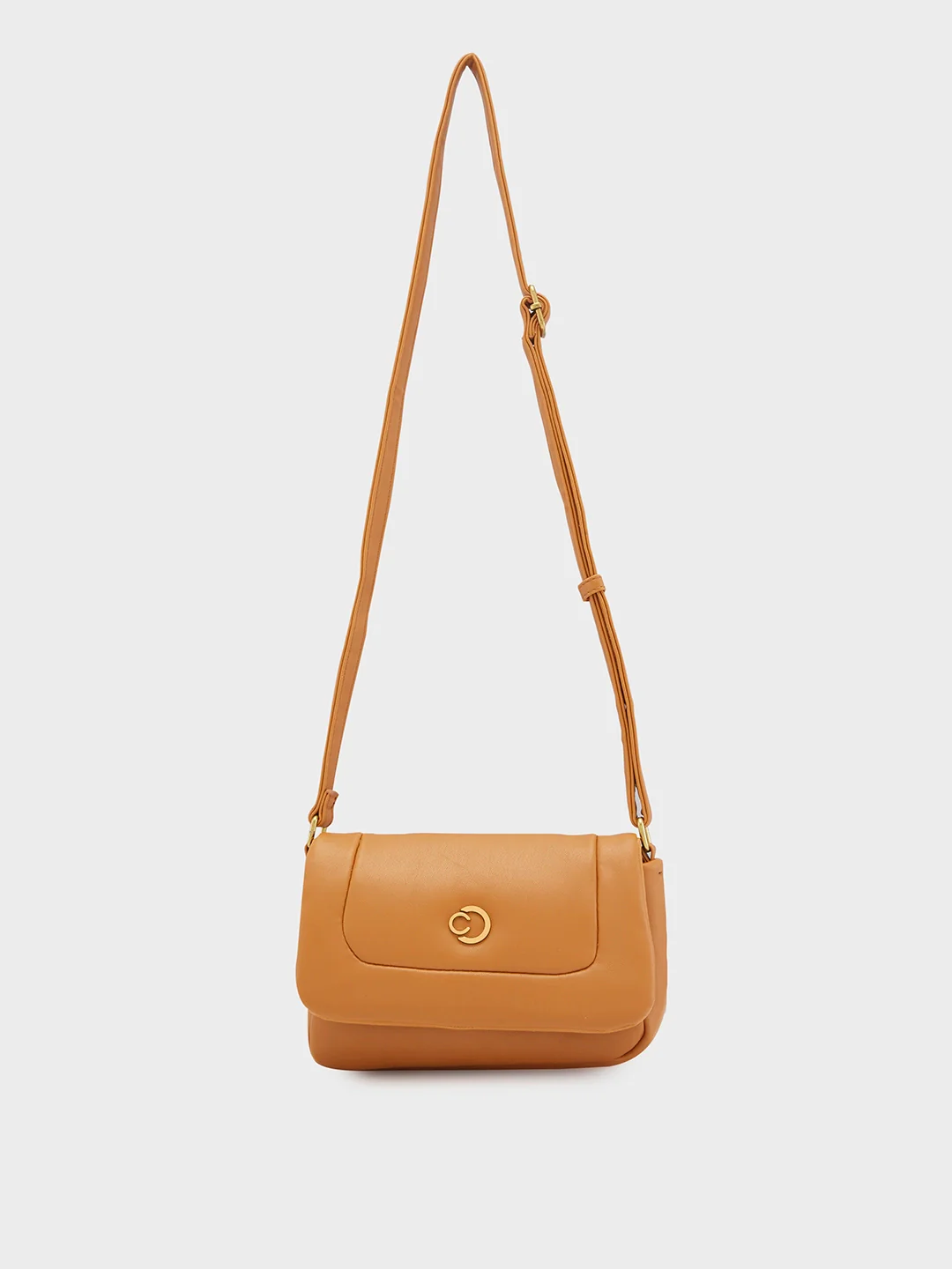 Caprese Heidi Small Tan Sling Bag - Image 3