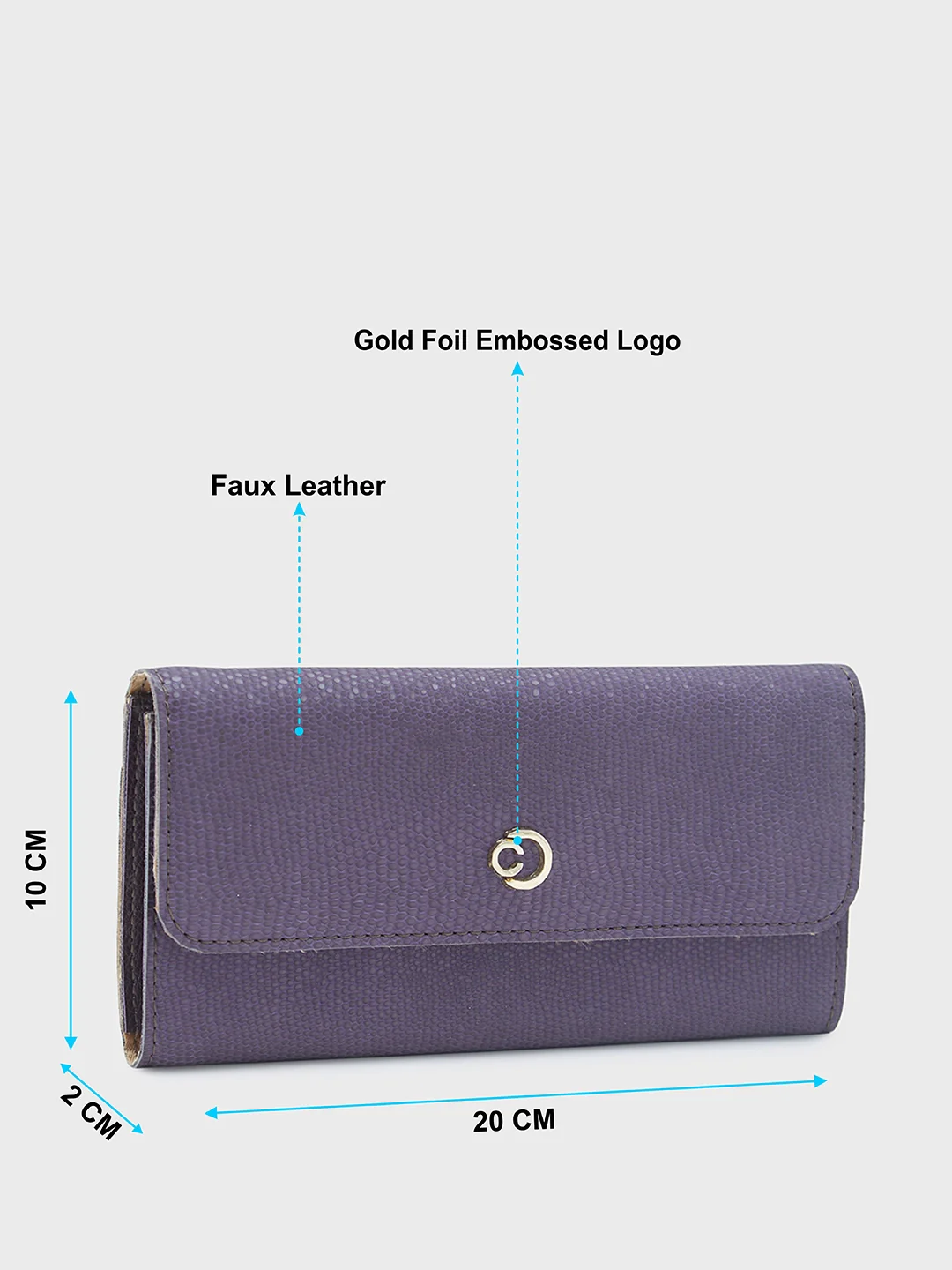 Caprese Helena Medium Plum Wallet - Image 11