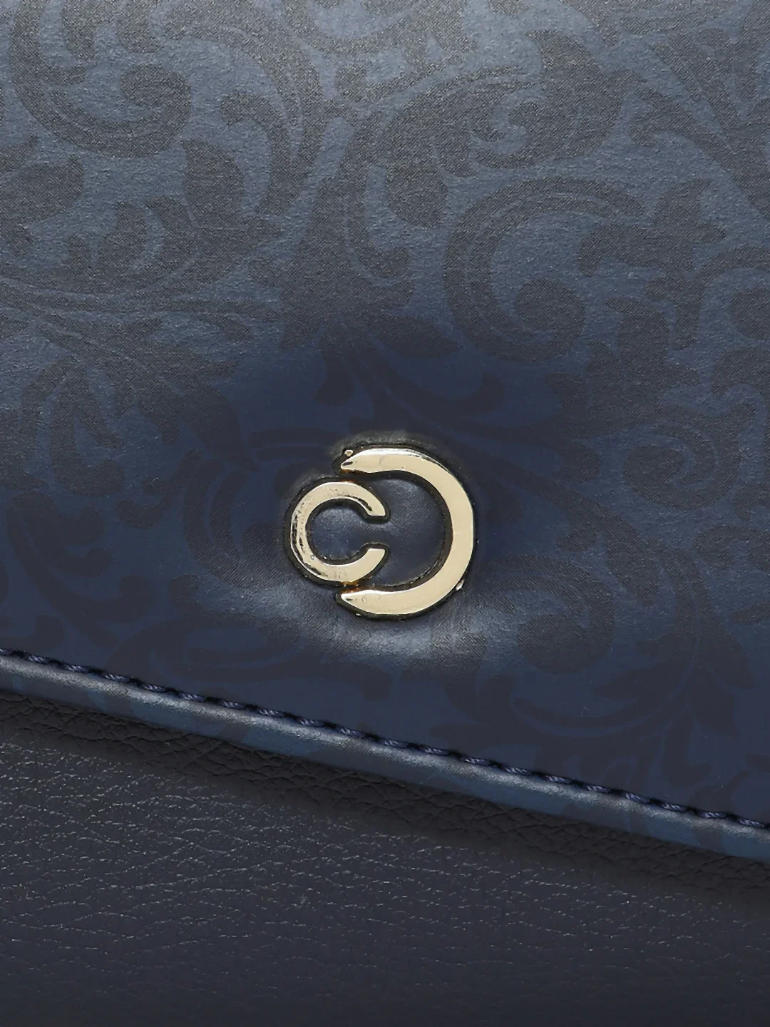 Caprese Helene Large Navy Flapover Wallet - Image 10