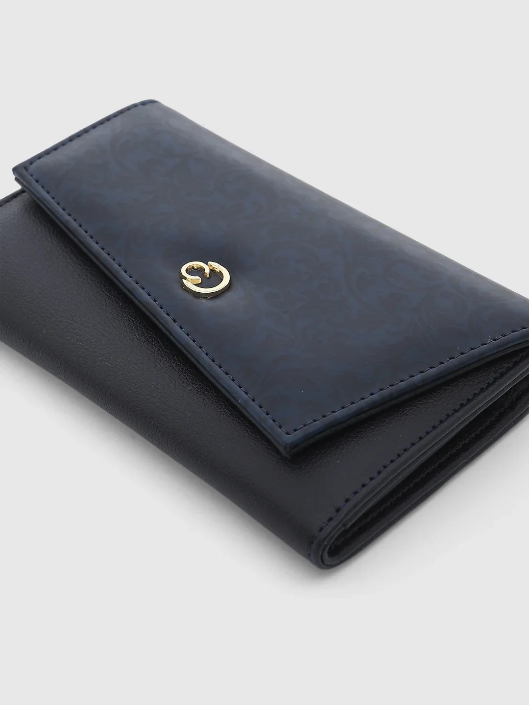 Caprese Helene Large Navy Flapover Wallet - Image 13