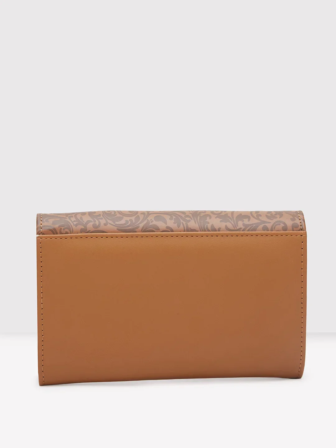 Caprese Helene Medium Tan Flapover Wallet - Image 4