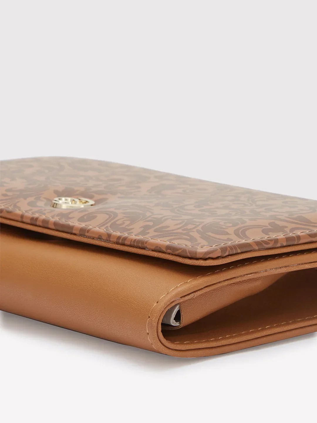 Caprese Helene Medium Tan Flapover Wallet - Image 6