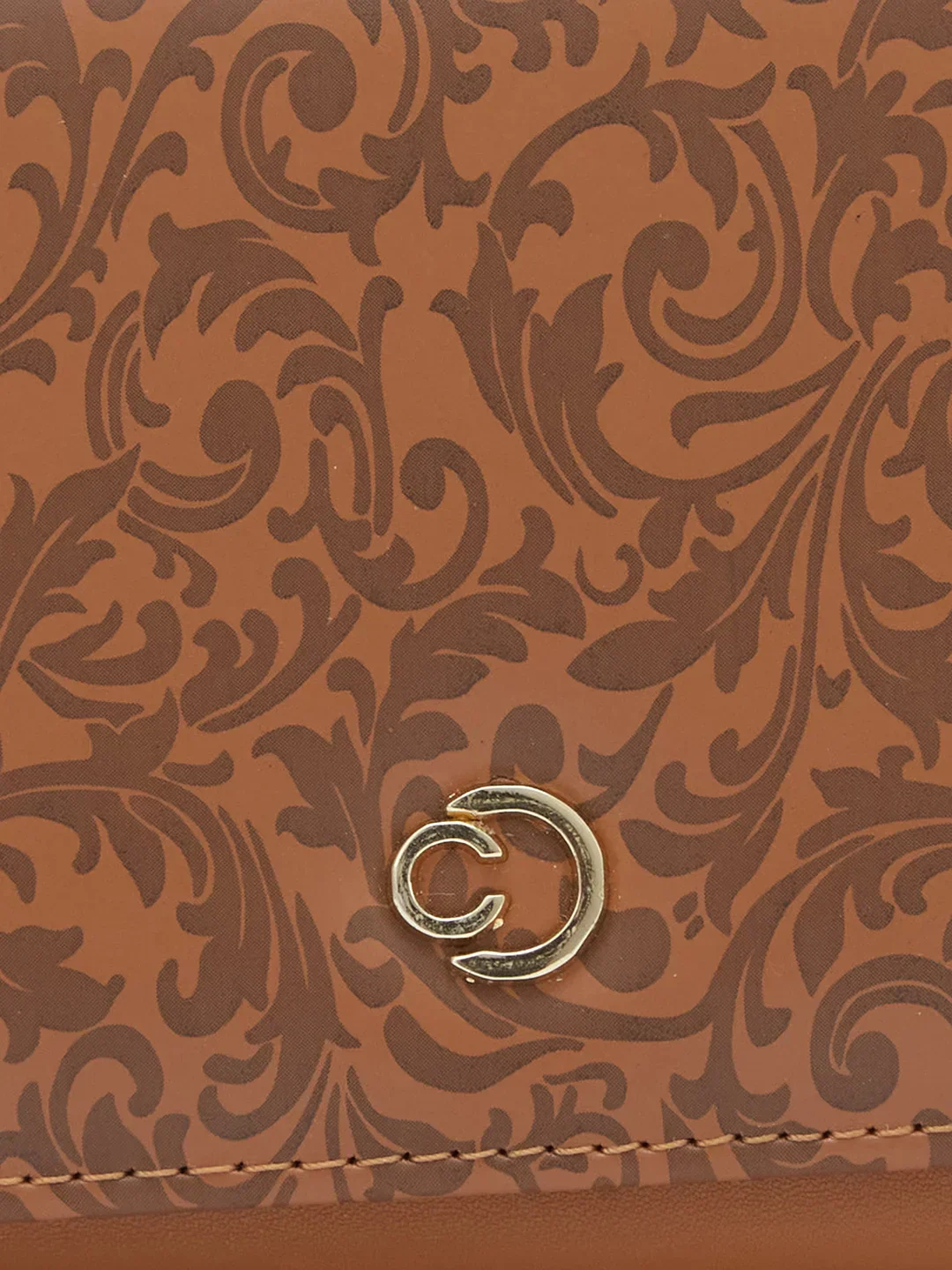 Caprese Helene Medium Tan Flapover Wallet - Image 9