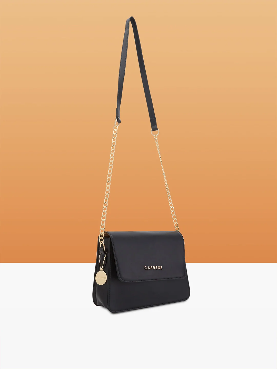 Caprese Hibo Medium Black Sling Bag - Image 3