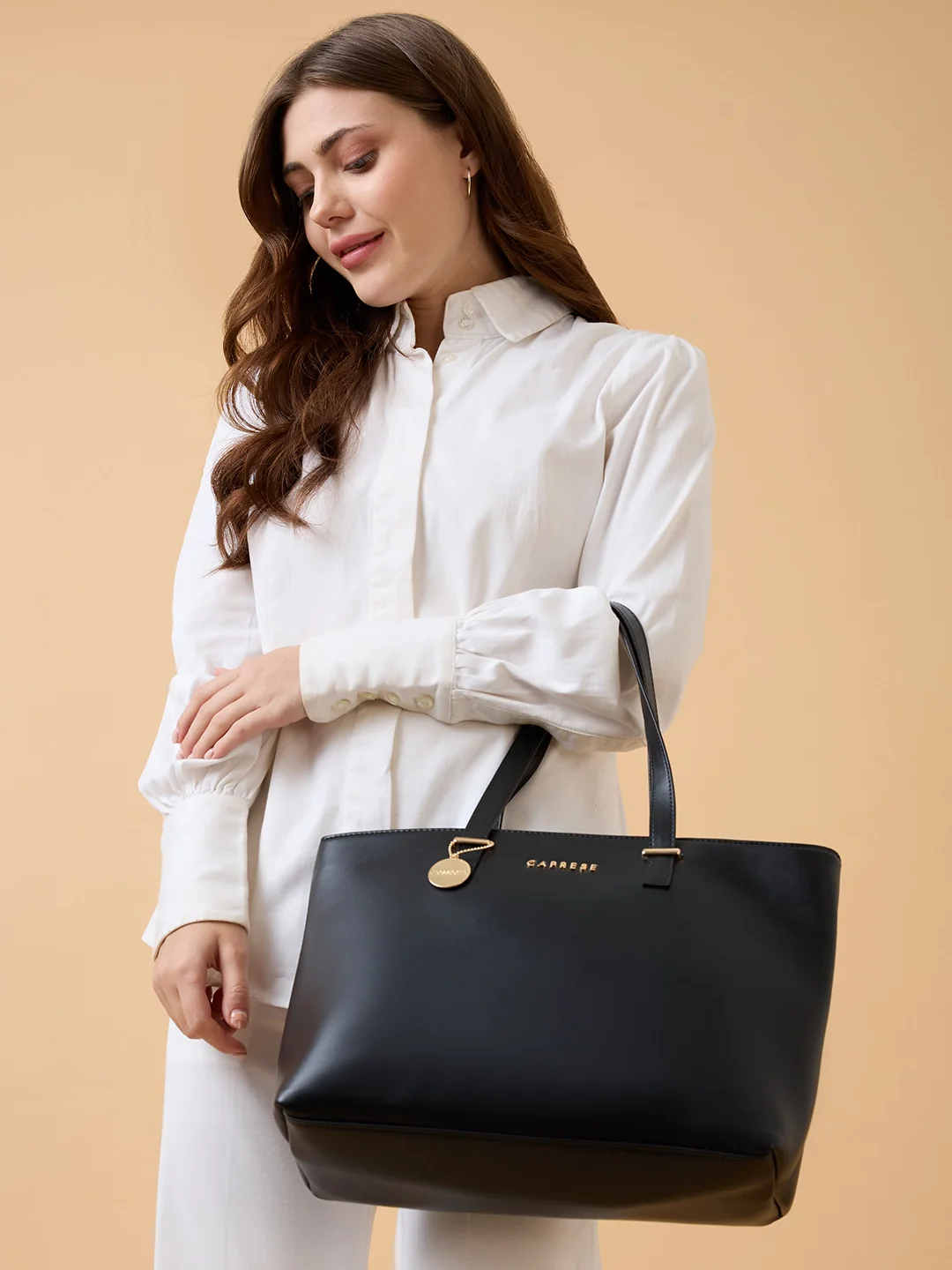 Caprese Imisi Medium Black Tote Bag - Image 8