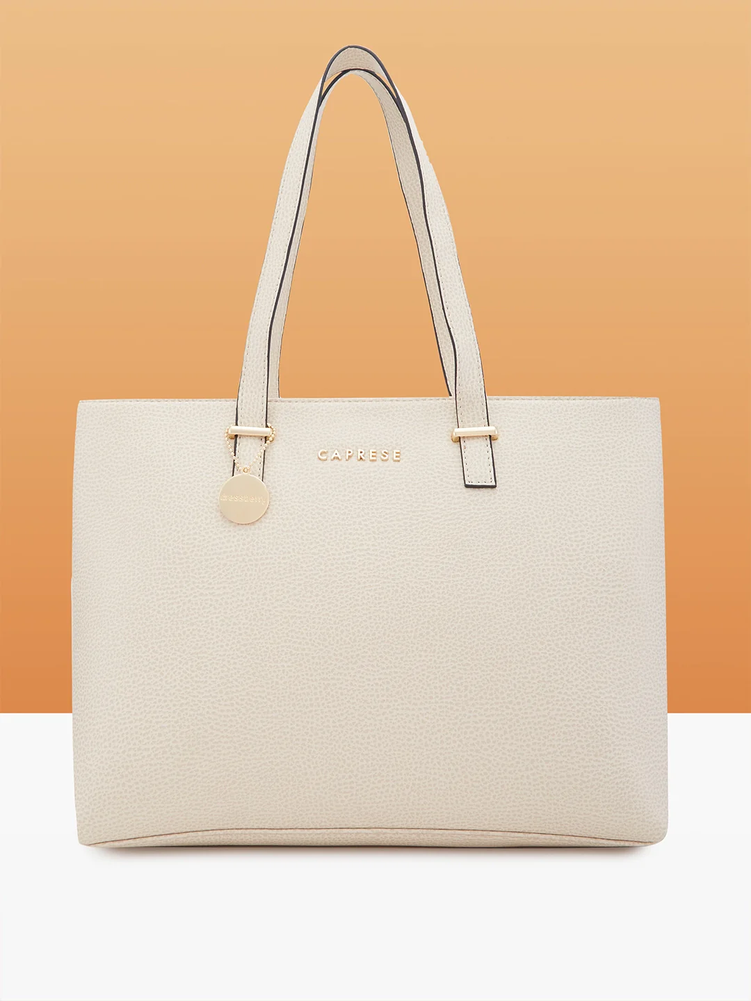 Caprese Imisi Medium Offwhite Tote Bag