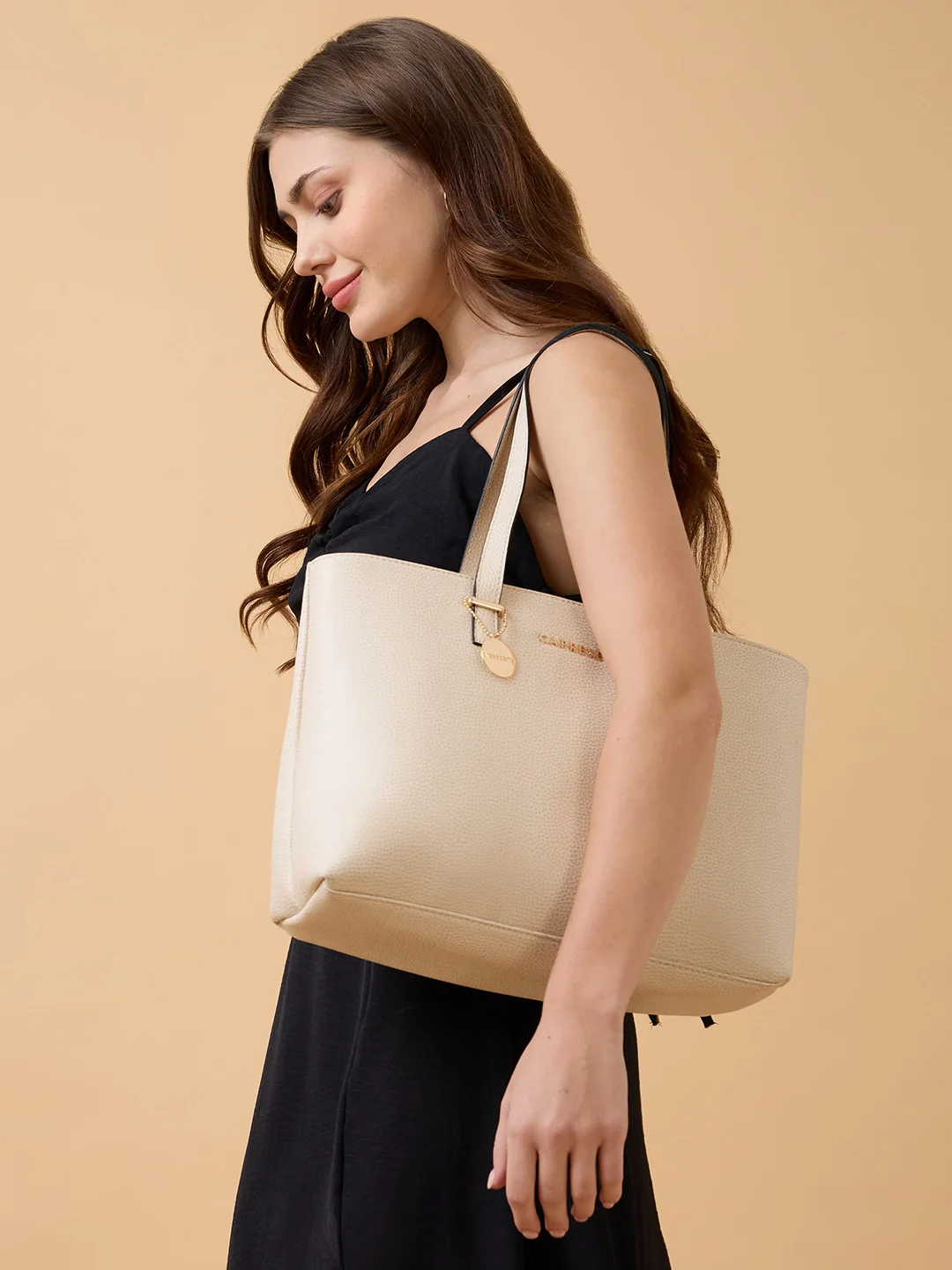 Caprese Imisi Medium Offwhite Tote Bag - Image 8