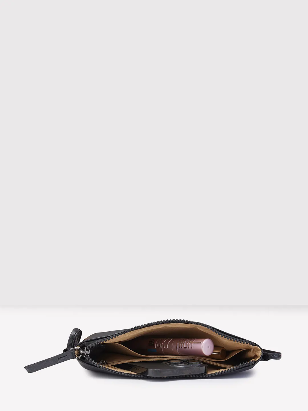 Caprese Indi Medium Black Sling Bag - Image 11