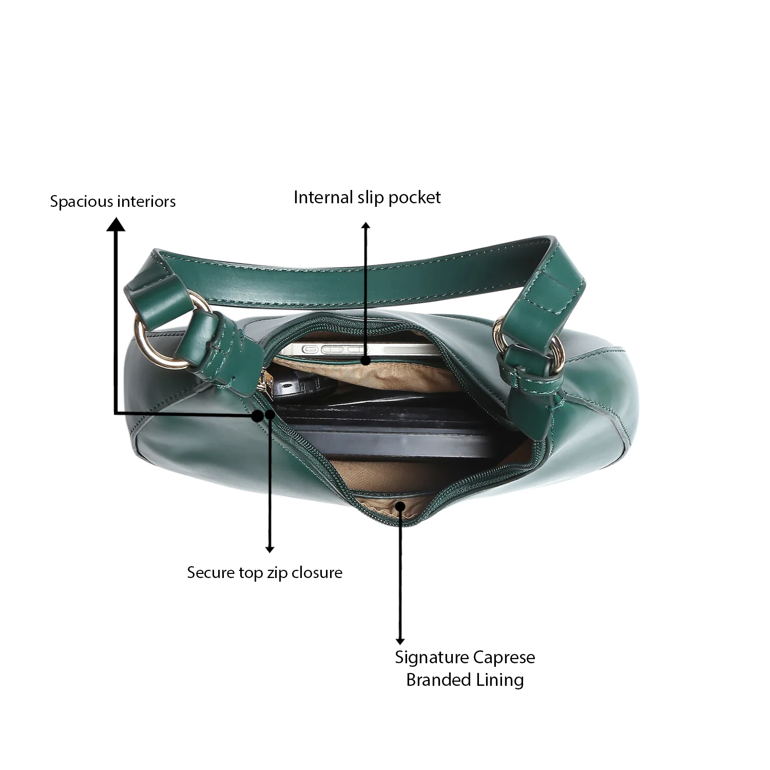 Caprese Inessa Medium Hobo Bag - Image 7