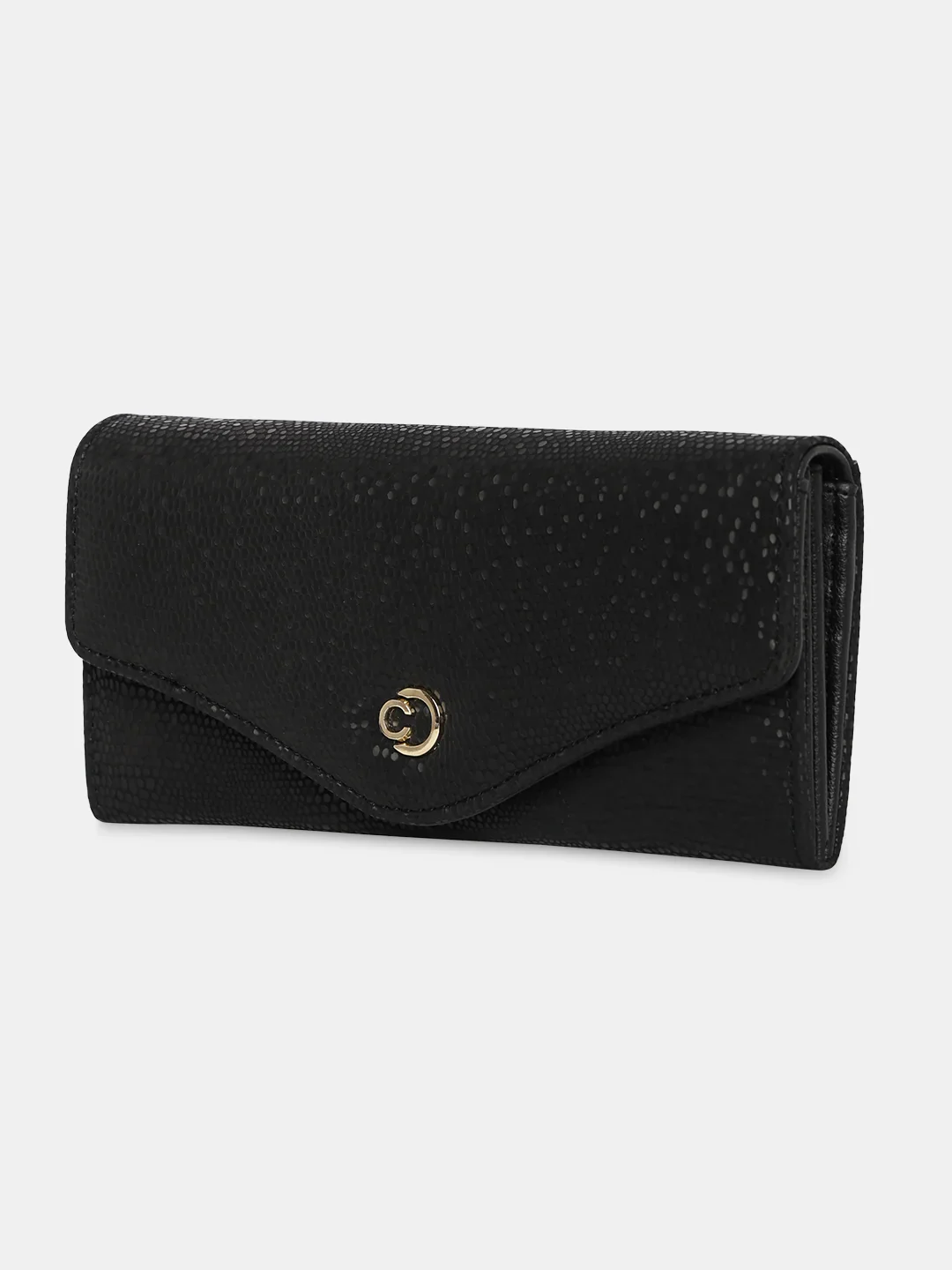 Caprese Ingrid Large Black Flapover Wallet - Image 6