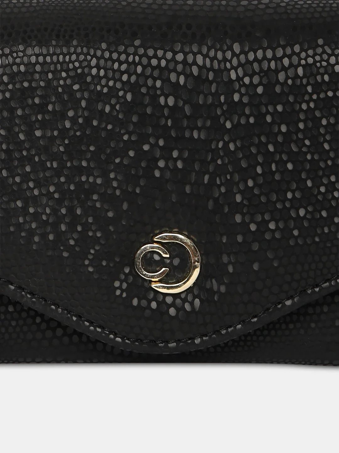 Caprese Ingrid Large Black Flapover Wallet - Image 7