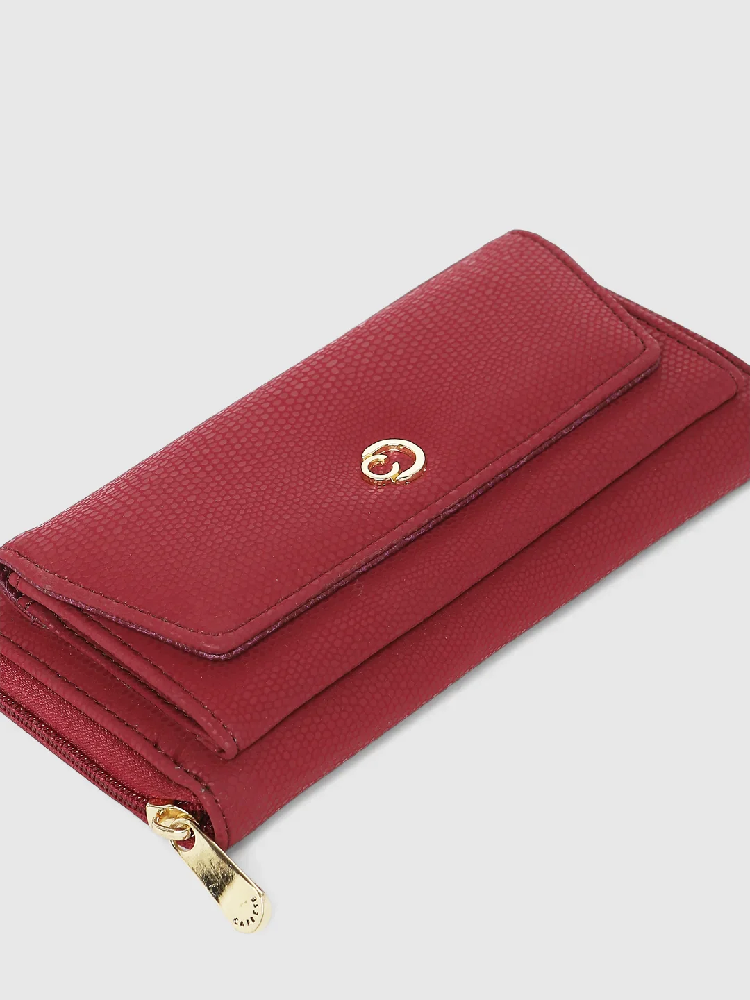 Caprese Ingrid Medium Maroon Wallet - Image 13