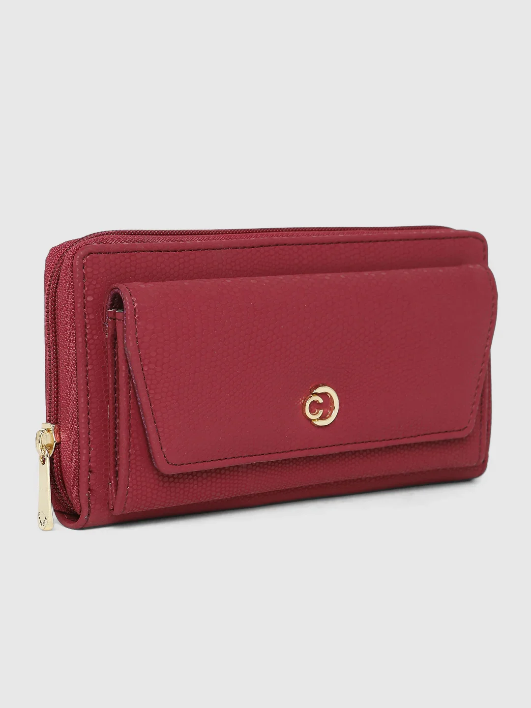 Caprese Ingrid Medium Maroon Wallet - Image 6