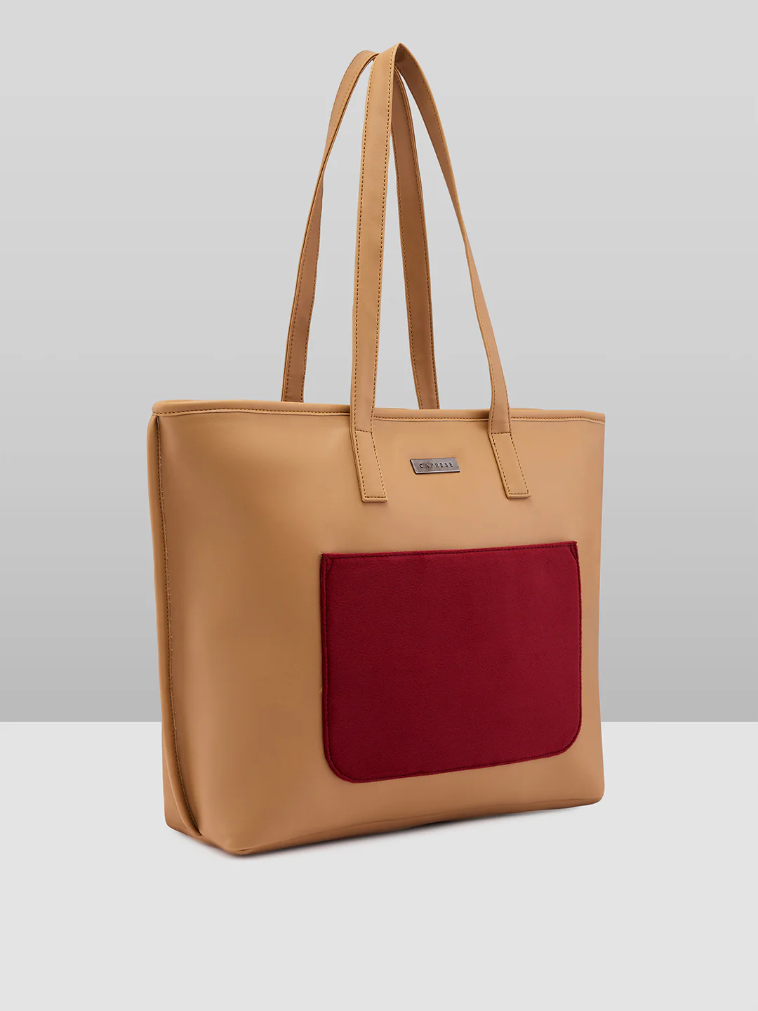 Caprese Irene Medium Beige Tote Bag - Image 4
