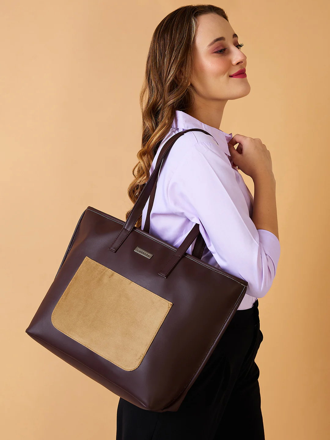 Caprese Irene Medium Brown Tote Bag - Image 11