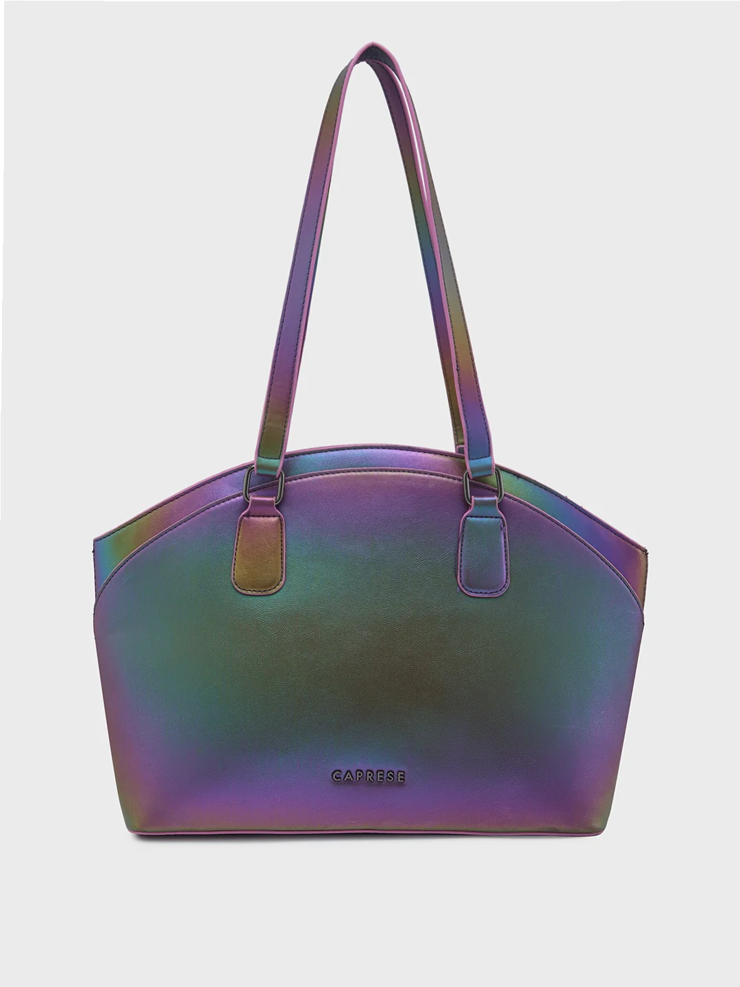 Caprese Iris Iridescent Medium Purple Tote Bag