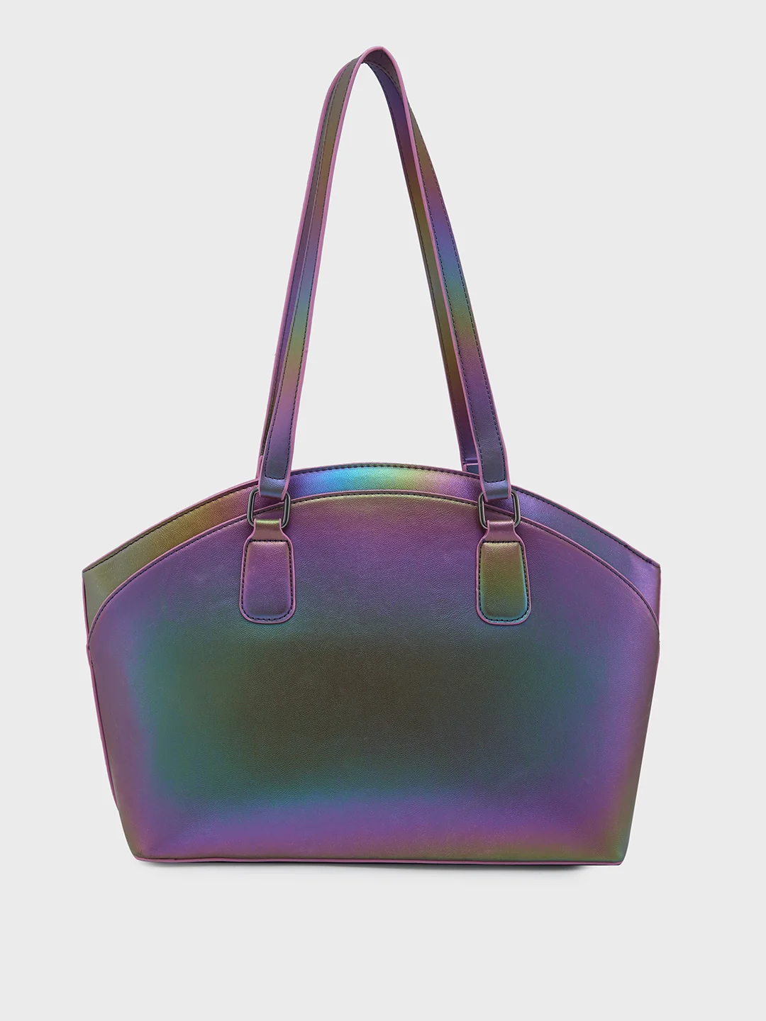 Caprese Iris Iridescent Medium Purple Tote Bag - Image 4