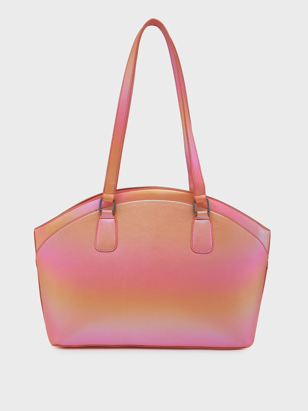 Caprese Iris Iridescent Medium Yellow Tote Bag - Image 4