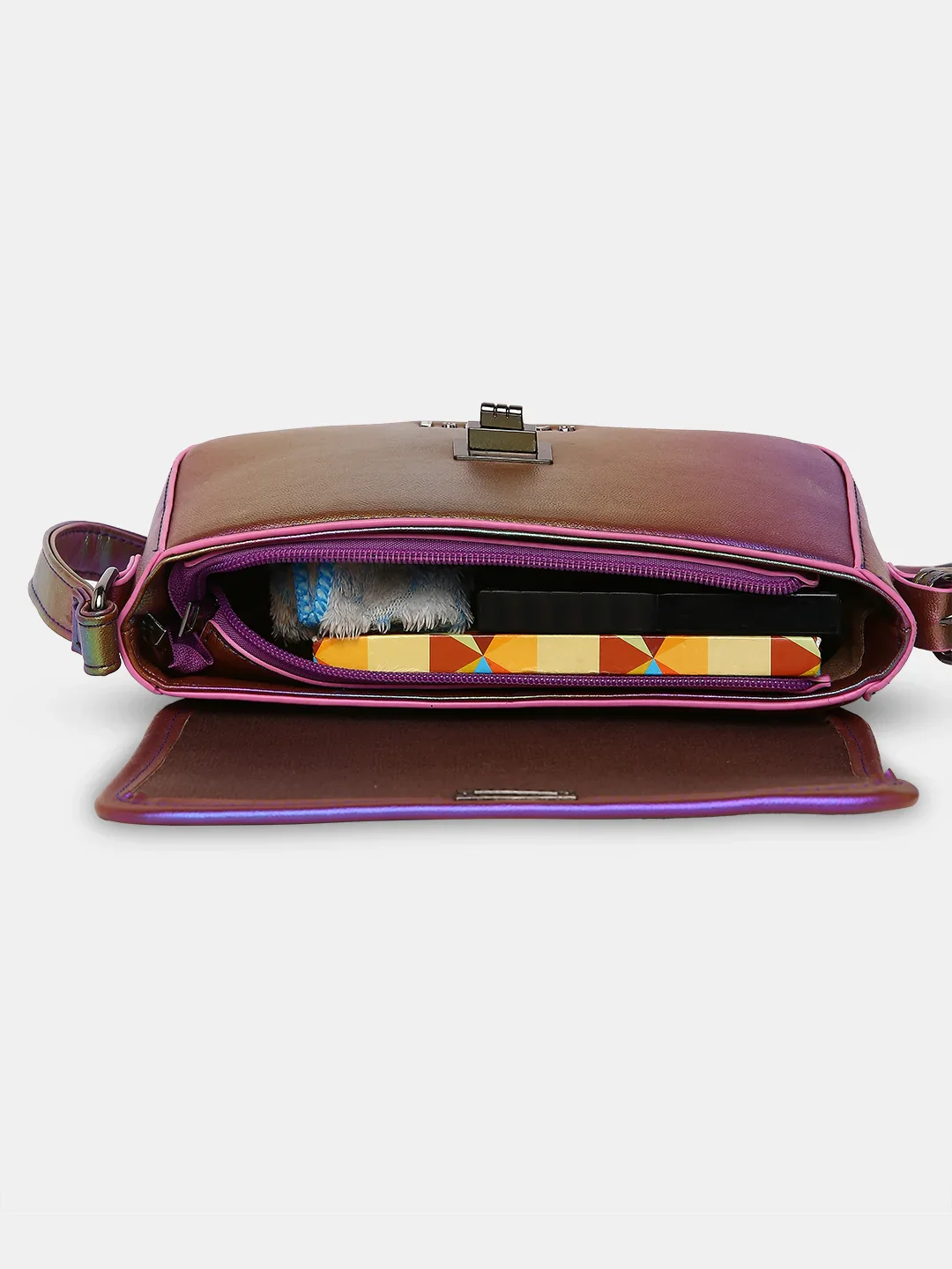 Caprese Iris Small Blue Sling Bag - Image 8