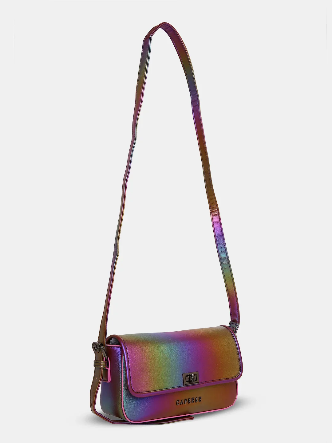 Caprese Iris Small Blue Sling Bag - Image 9