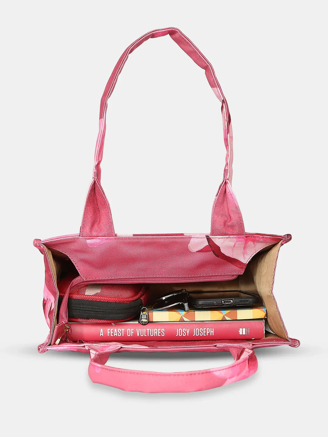 Caprese Iris Large Pink Tote Bag - Image 10