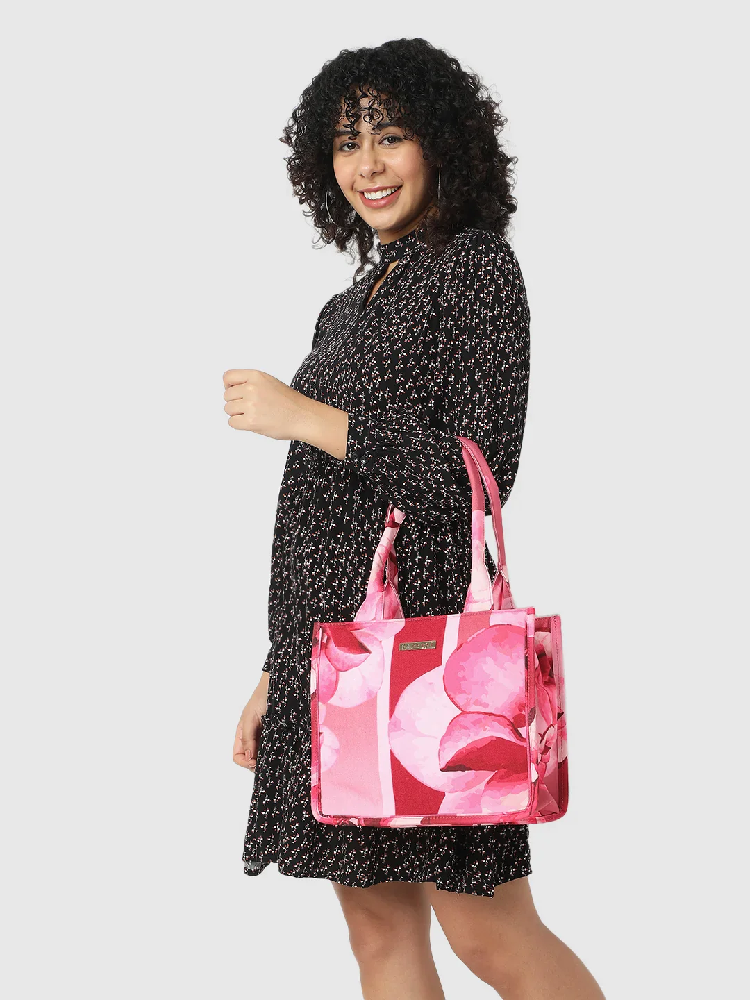Caprese Iris Large Pink Tote Bag - Image 11