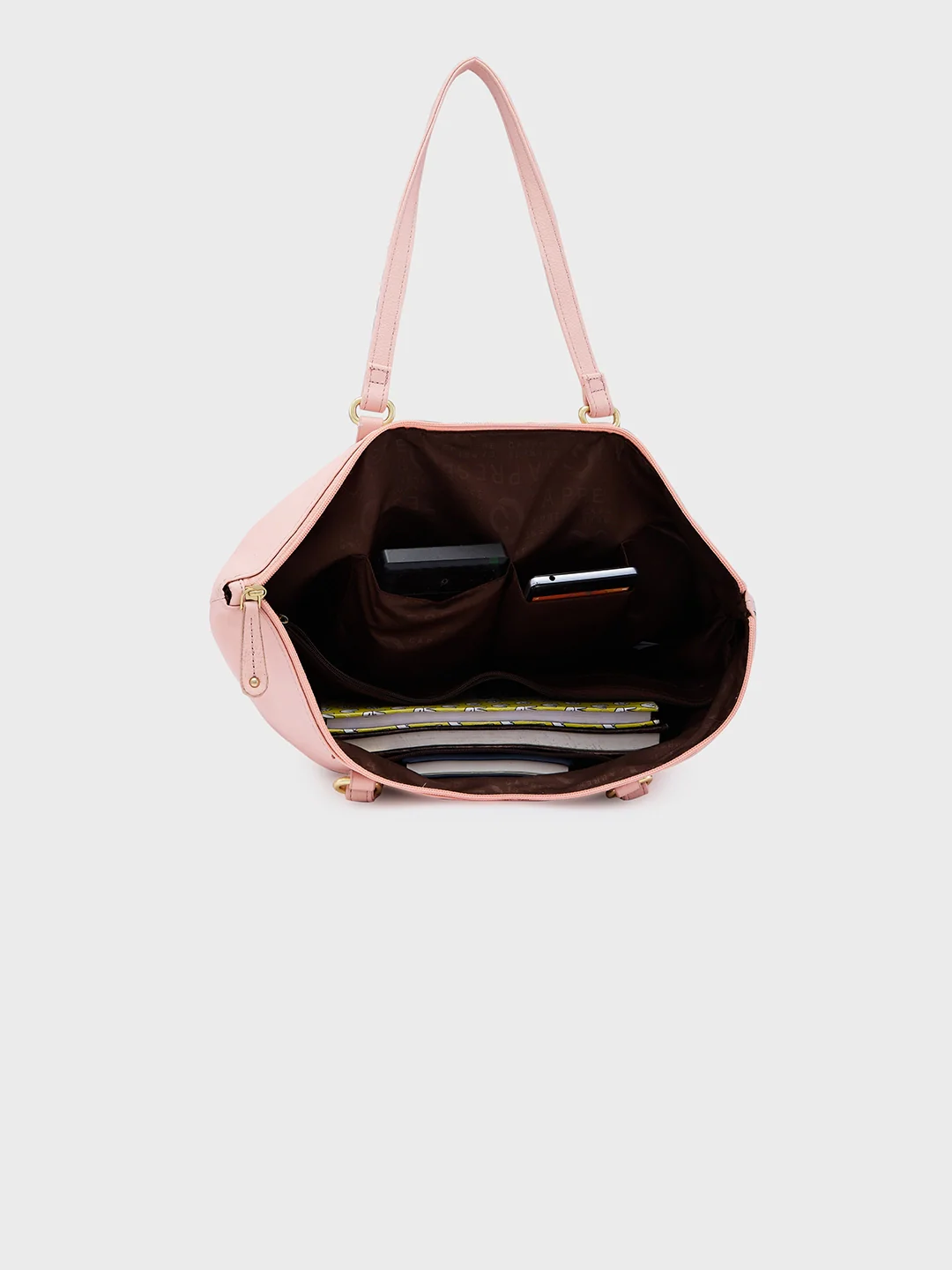 Caprese Ivy Large Peach Tote Bag - Image 5