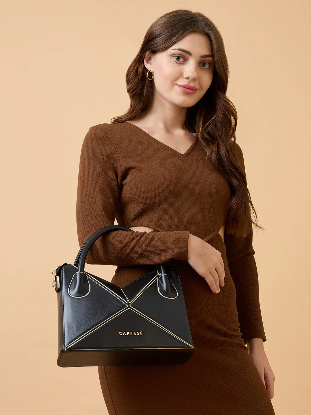 Caprese Izzy Small Black Tote Bag - Image 2