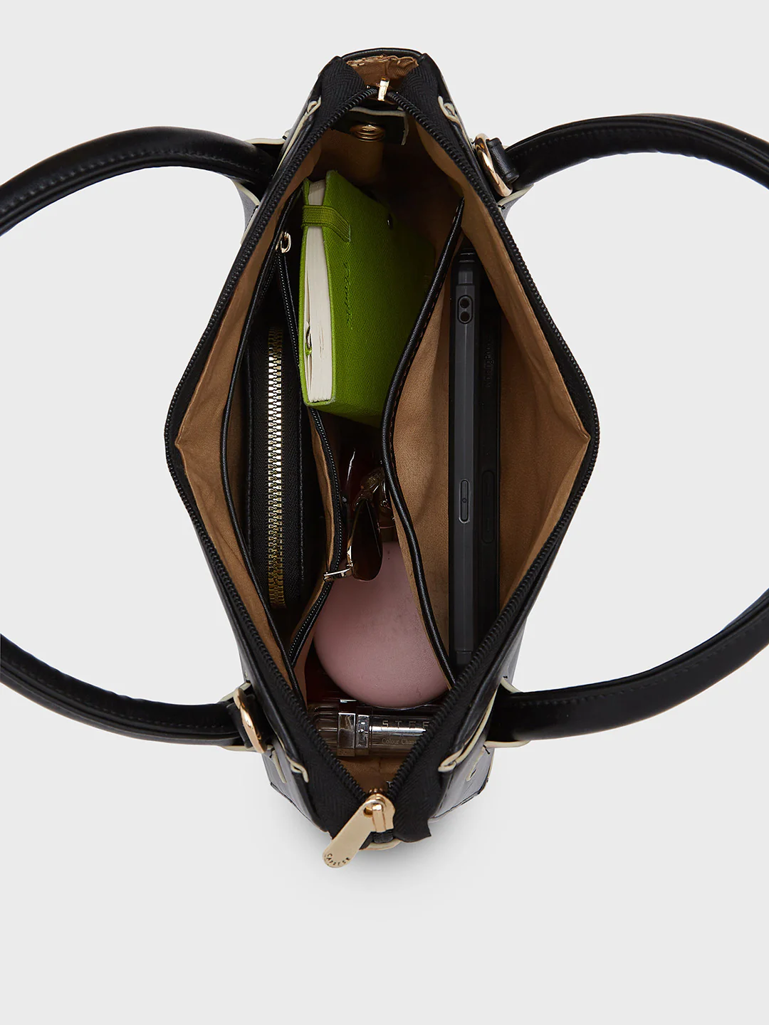 Caprese Izzy Small Black Tote Bag - Image 6