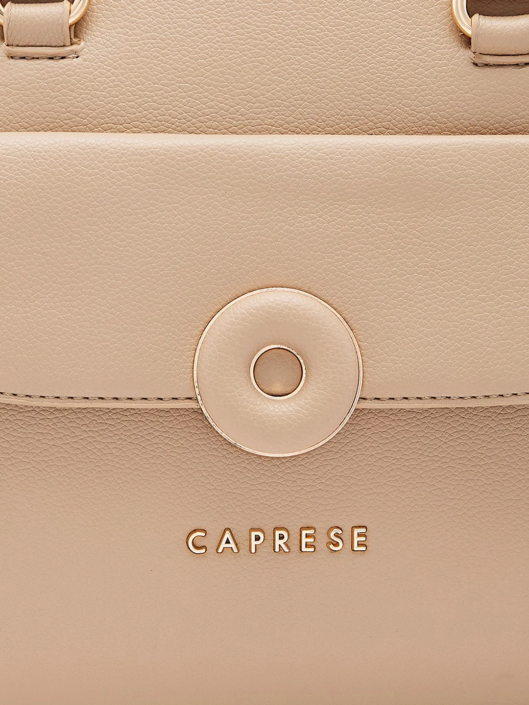 Caprese Jackie Medium Beige Satchel Bag - Image 11