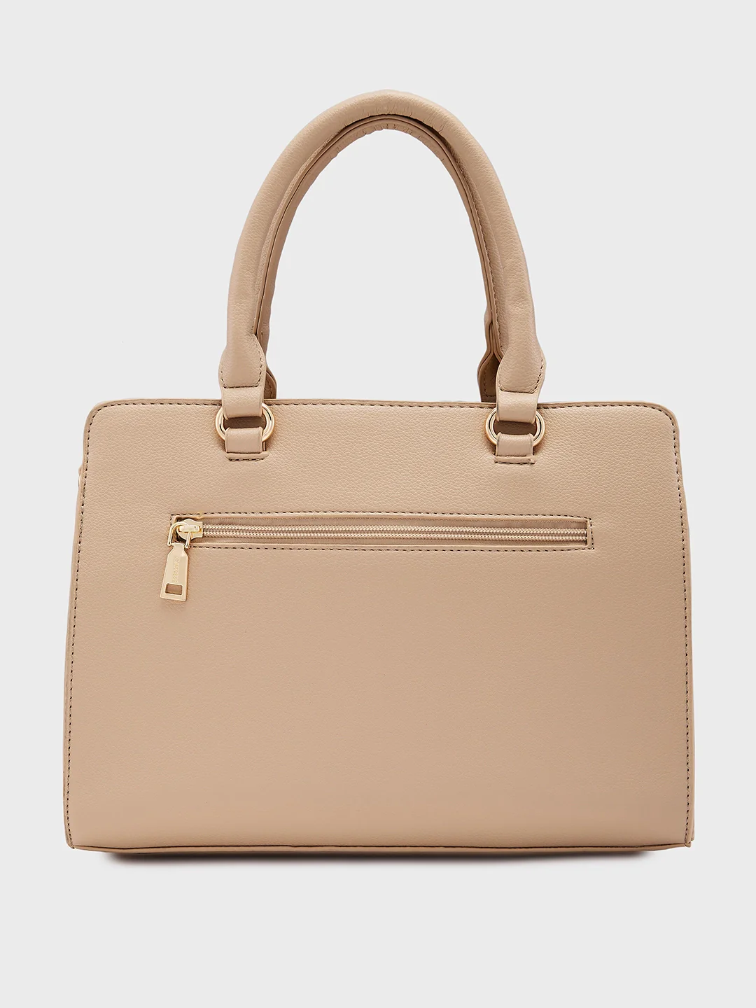 Caprese Jackie Medium Beige Satchel Bag - Image 4