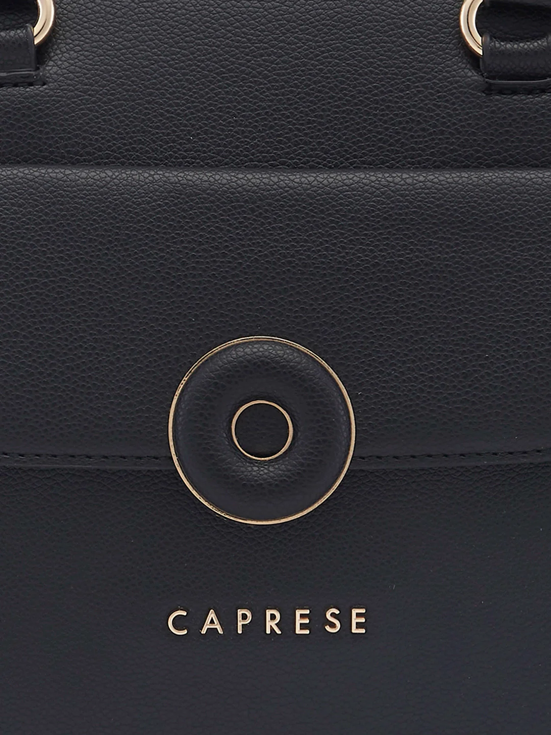 Caprese Jackie Medium Black Satchel Bag - Image 11