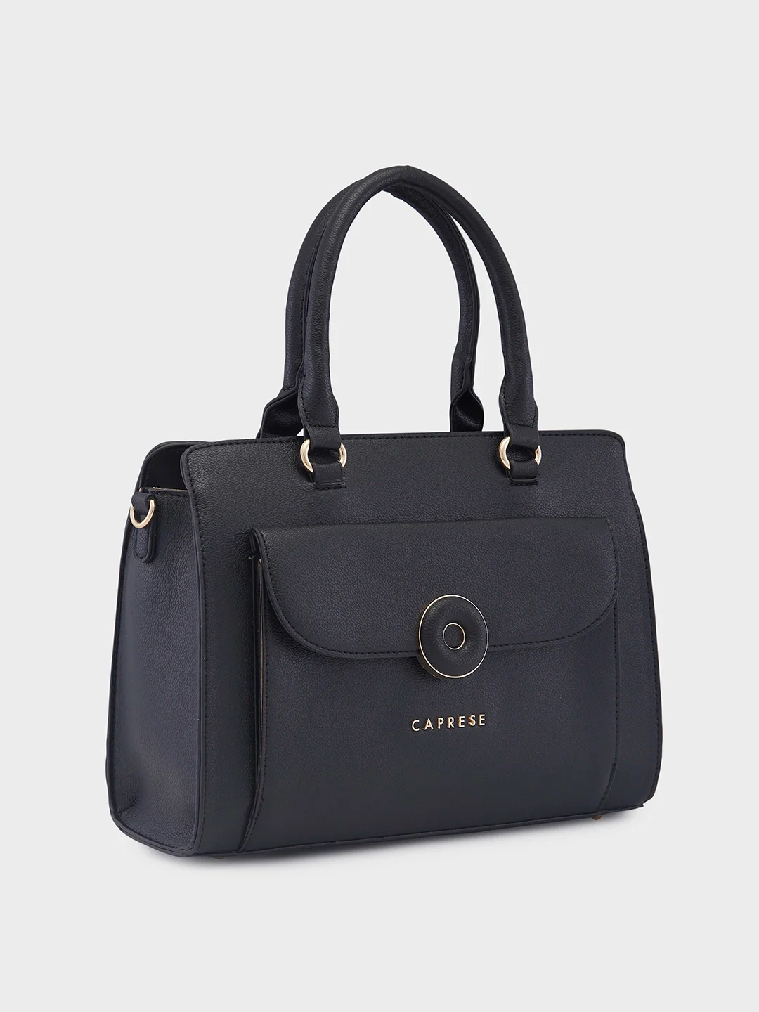 Caprese Jackie Medium Black Satchel Bag - Image 5