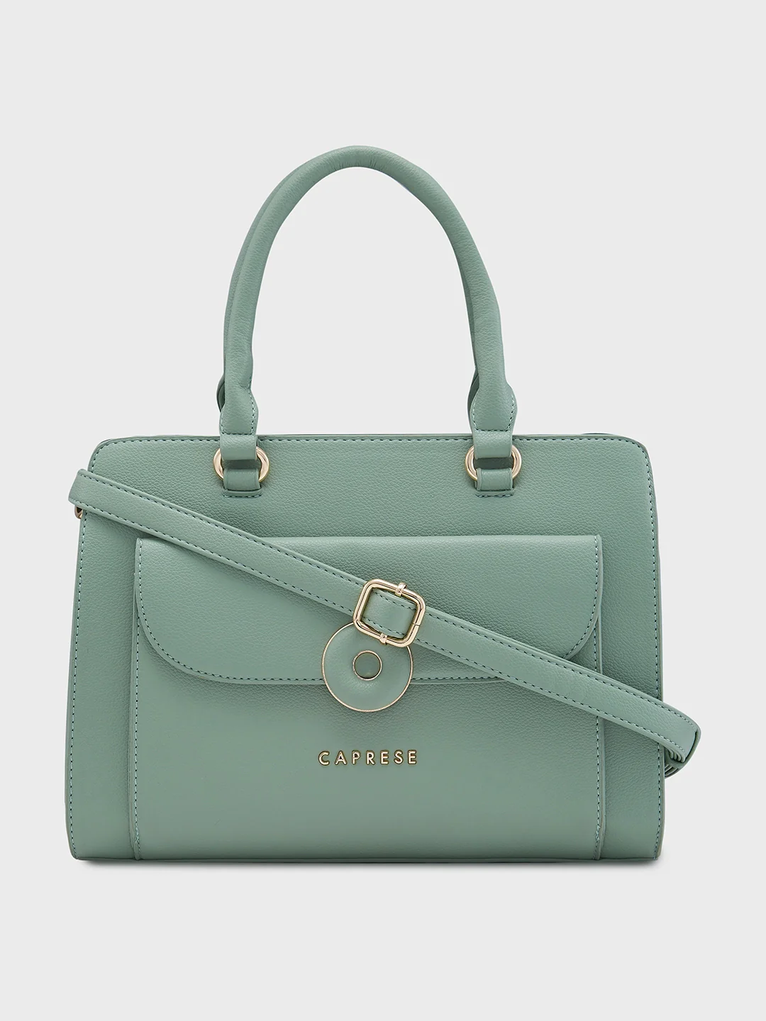 Caprese Jackie Medium Green Satchel Bag - Image 13