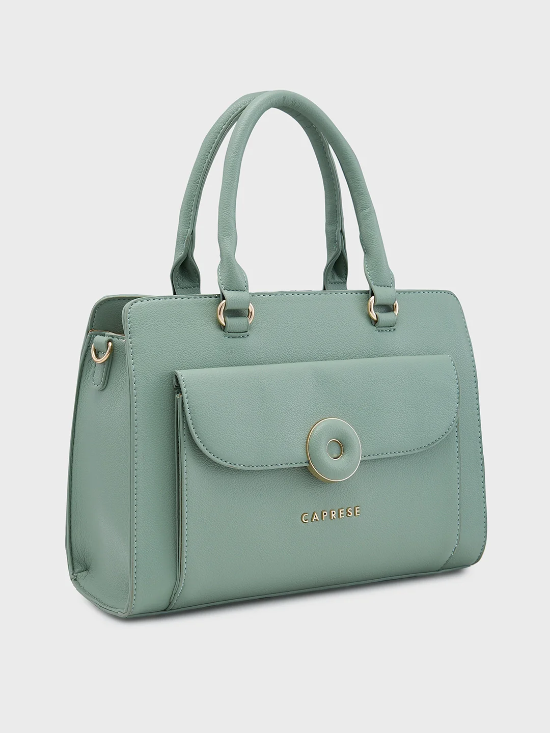 Caprese Jackie Medium Green Satchel Bag - Image 4