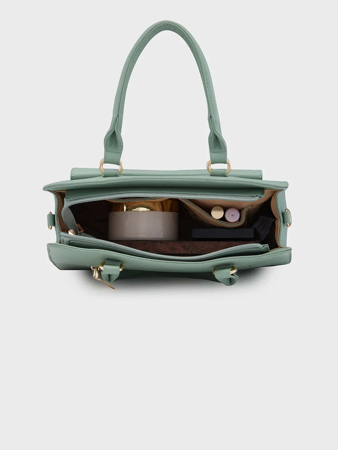 Caprese Jackie Medium Green Satchel Bag - Image 8