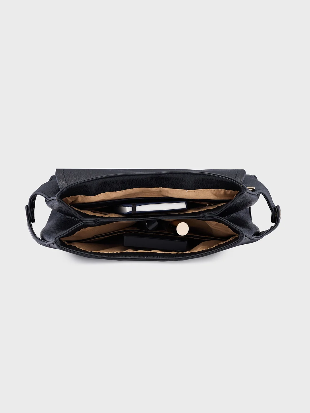 Caprese Jackie Medium Black Sling Bag - Image 9