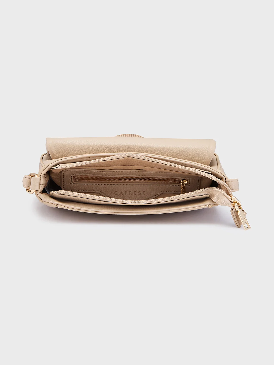 Caprese Jackie Small Beige Sling Bag - Image 10