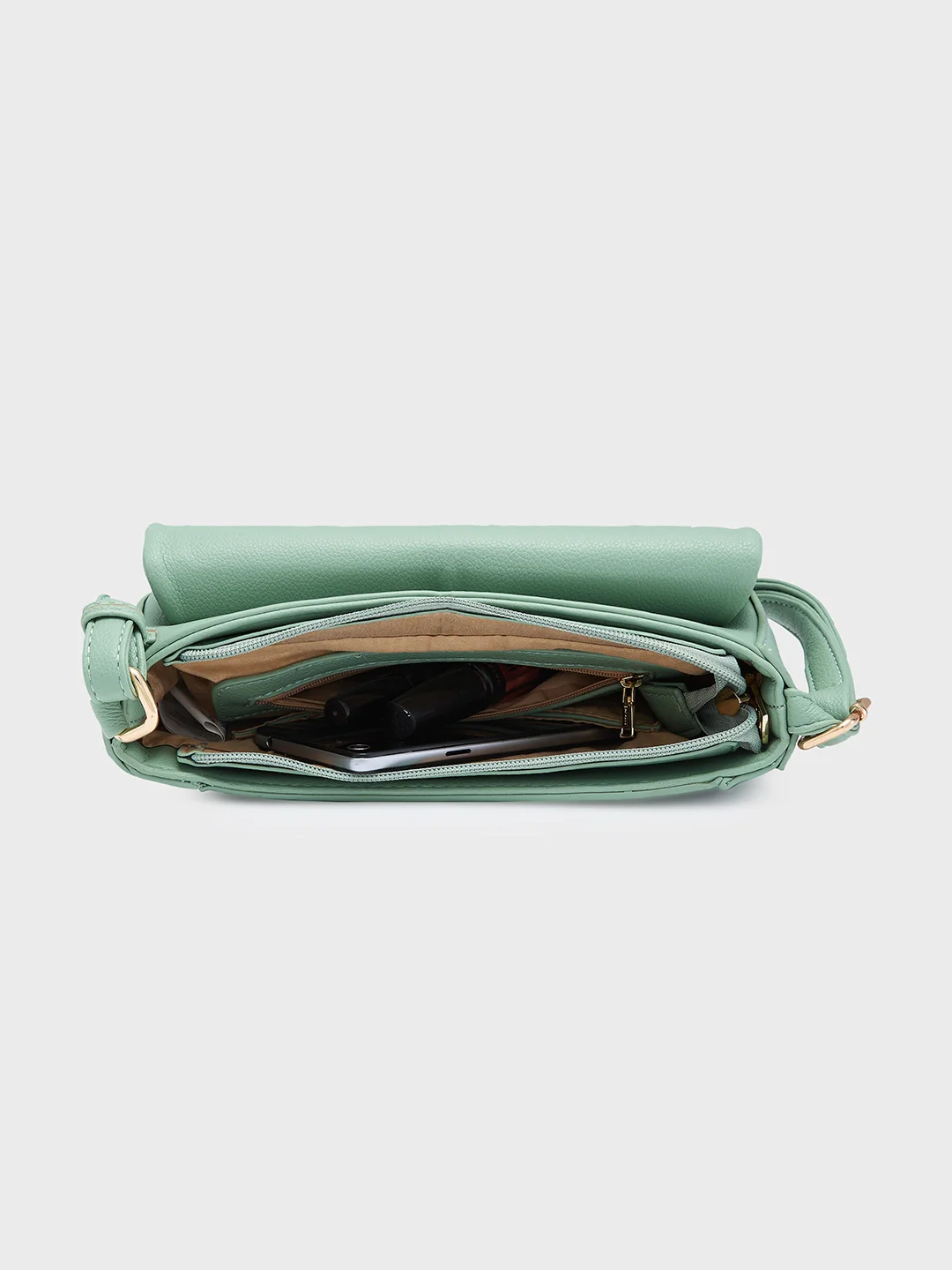 Caprese Jackie Small Green Sling Bag - Image 9