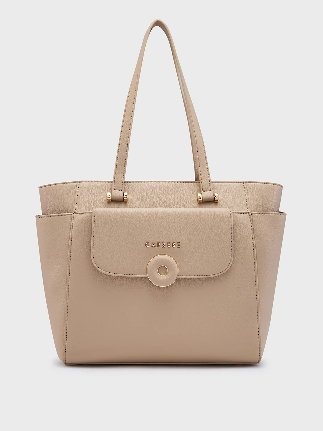Caprese Jackie Large Beige Tote Bag