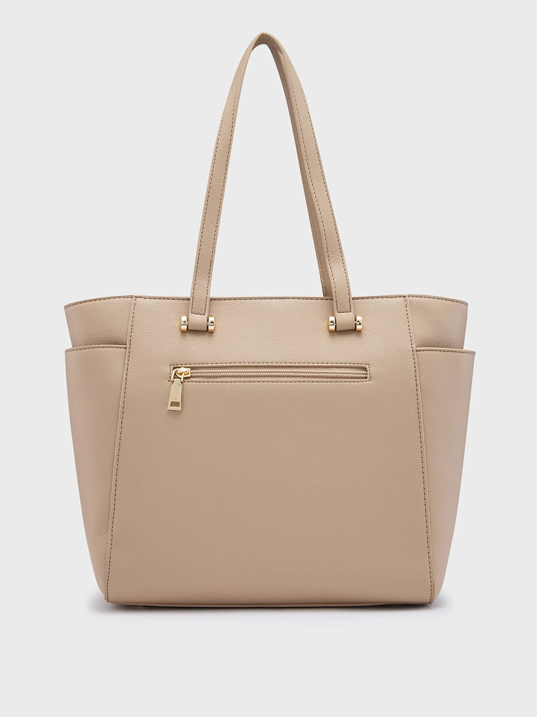 Caprese Jackie Large Beige Tote Bag - Image 4