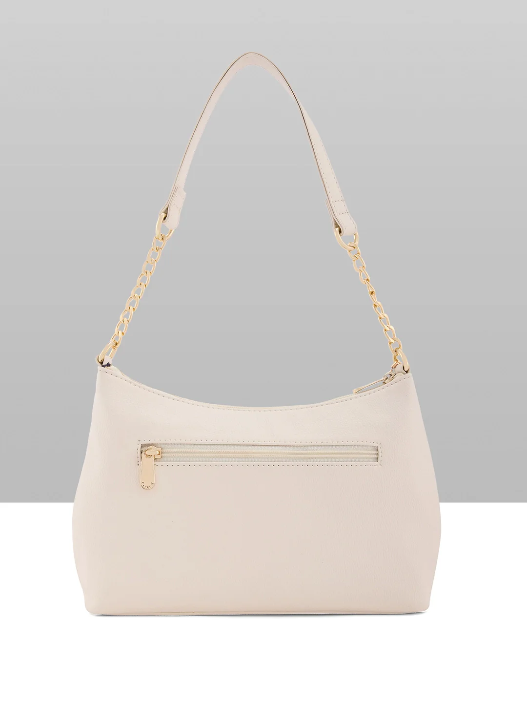 Caprese Jaime Medium Alpine Oat Baguette Bag - Image 9